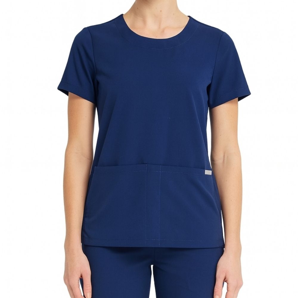 Figs Womens Technical Collection Navy Blue Rama Crewneck Size S Medical Clean